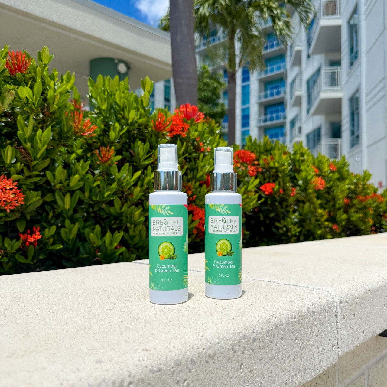 Breathe Naturals Deodorant Cucumber & Green Tea Spray Deodorant - 2 Pack