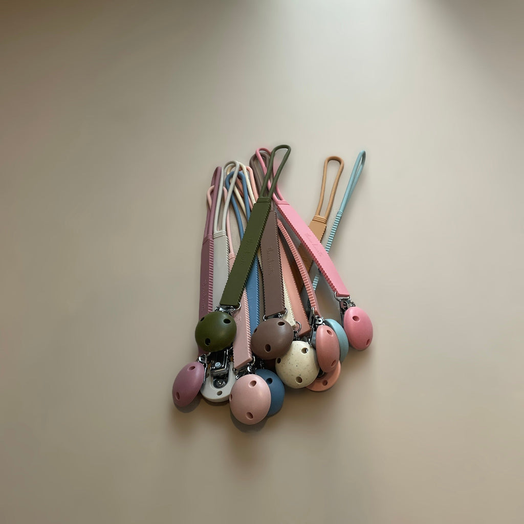 Three Hearts Alyssa Silicone Pacifier/ Toy Clip - Gimme the Good Stuff