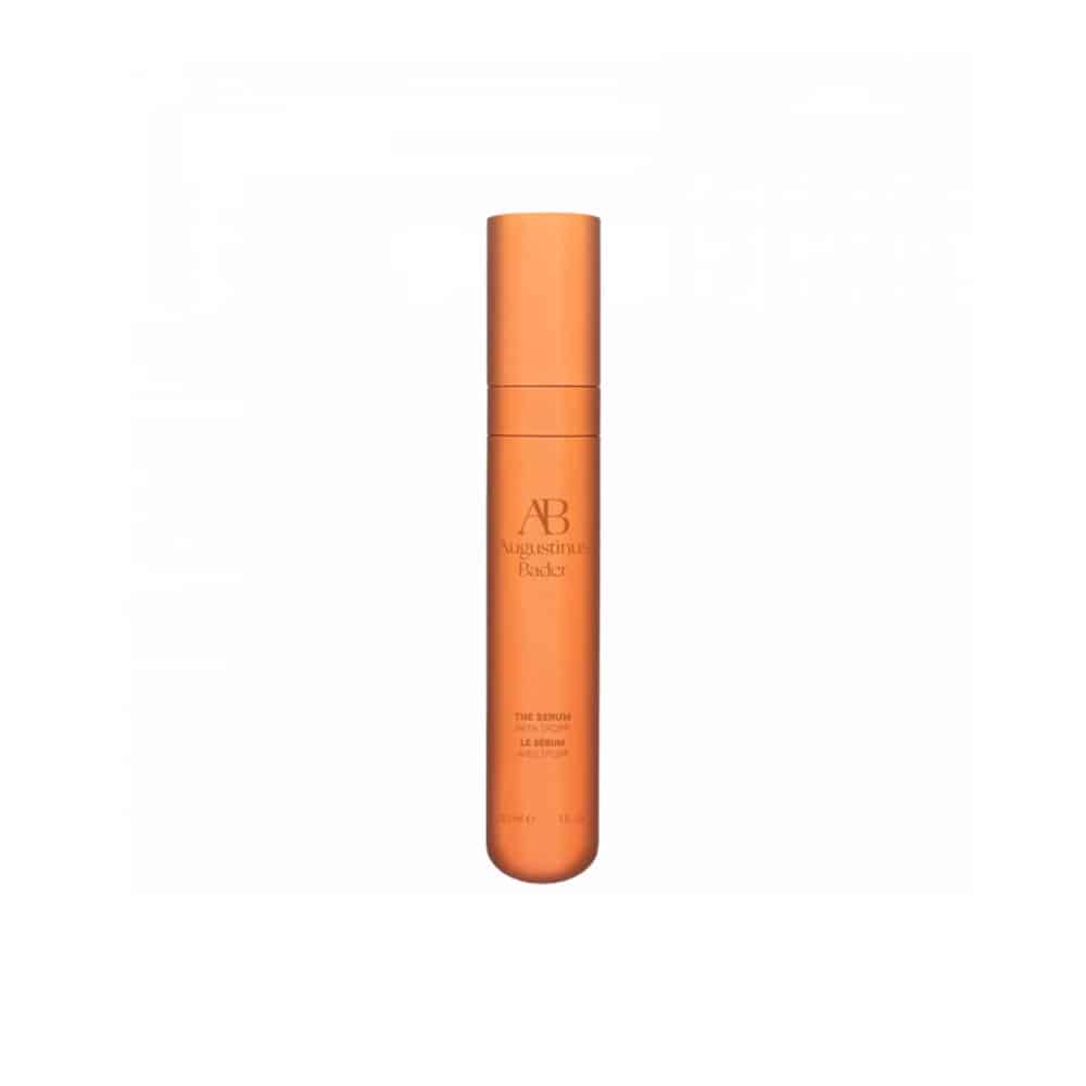 Orange cylindrical bottle with 'AB' branding on a white background