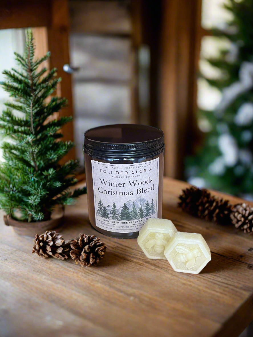 Soli Deo Gloria Candle Company Beeswax Wax Melts | Natural Essential Oil Wax Melts