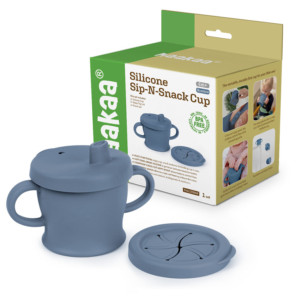 Haakaa Silicone Sip-N-Snack Cup 8 oz - Gimme the Good Stuff
