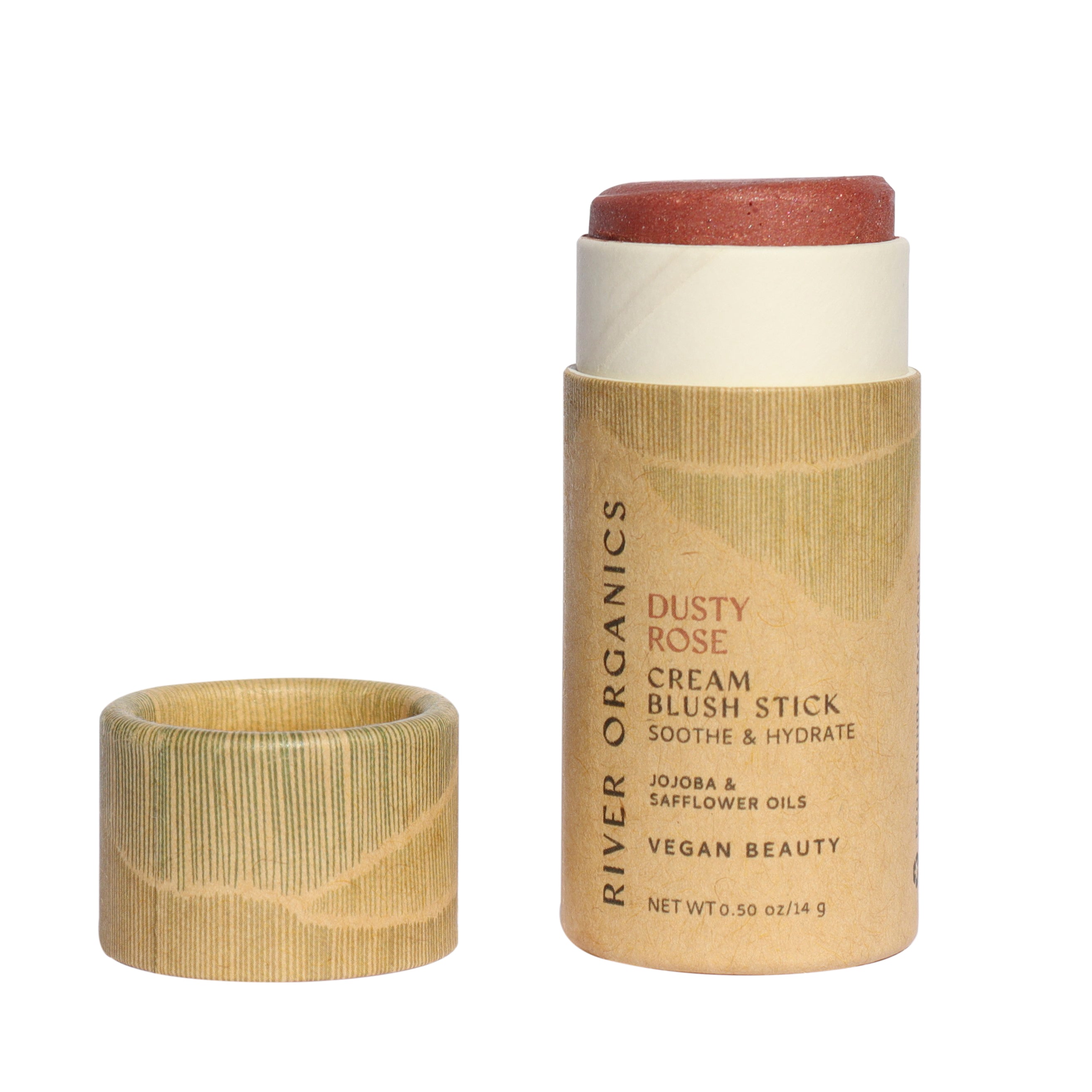 River Organics Creamy Vegan Blush Stick - Dusty Rose