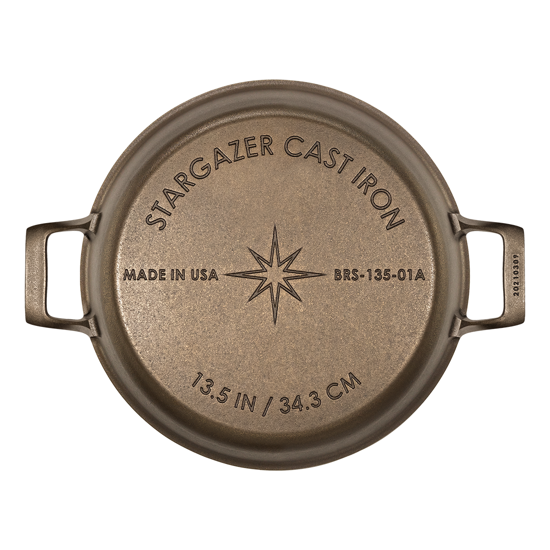 Stargazer Cast Iron 13.5-Inch Cast Iron Braiser