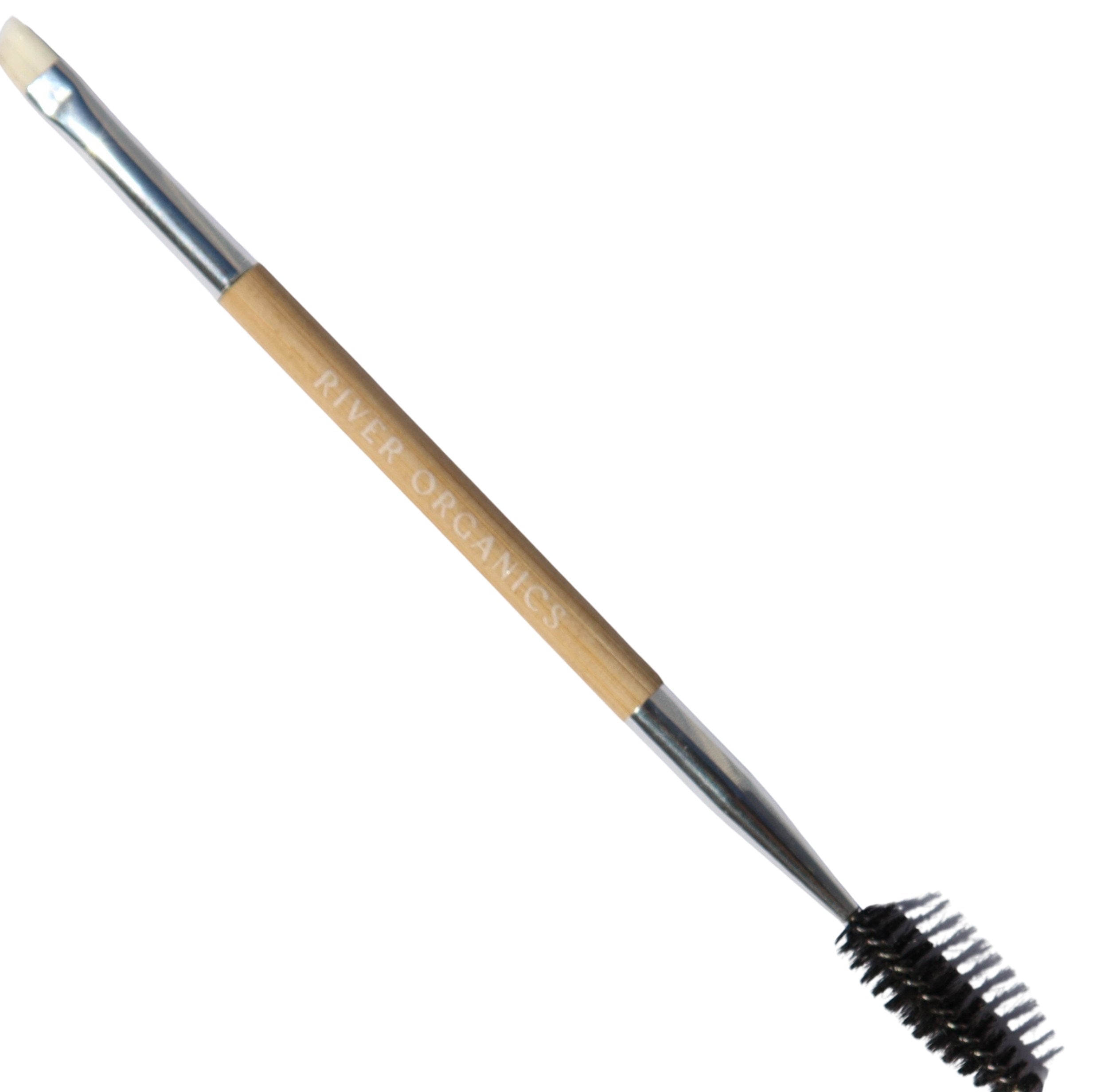 River Organics Eco-Friendly Double-Sided Bare Wood Brow & Mascara Brush