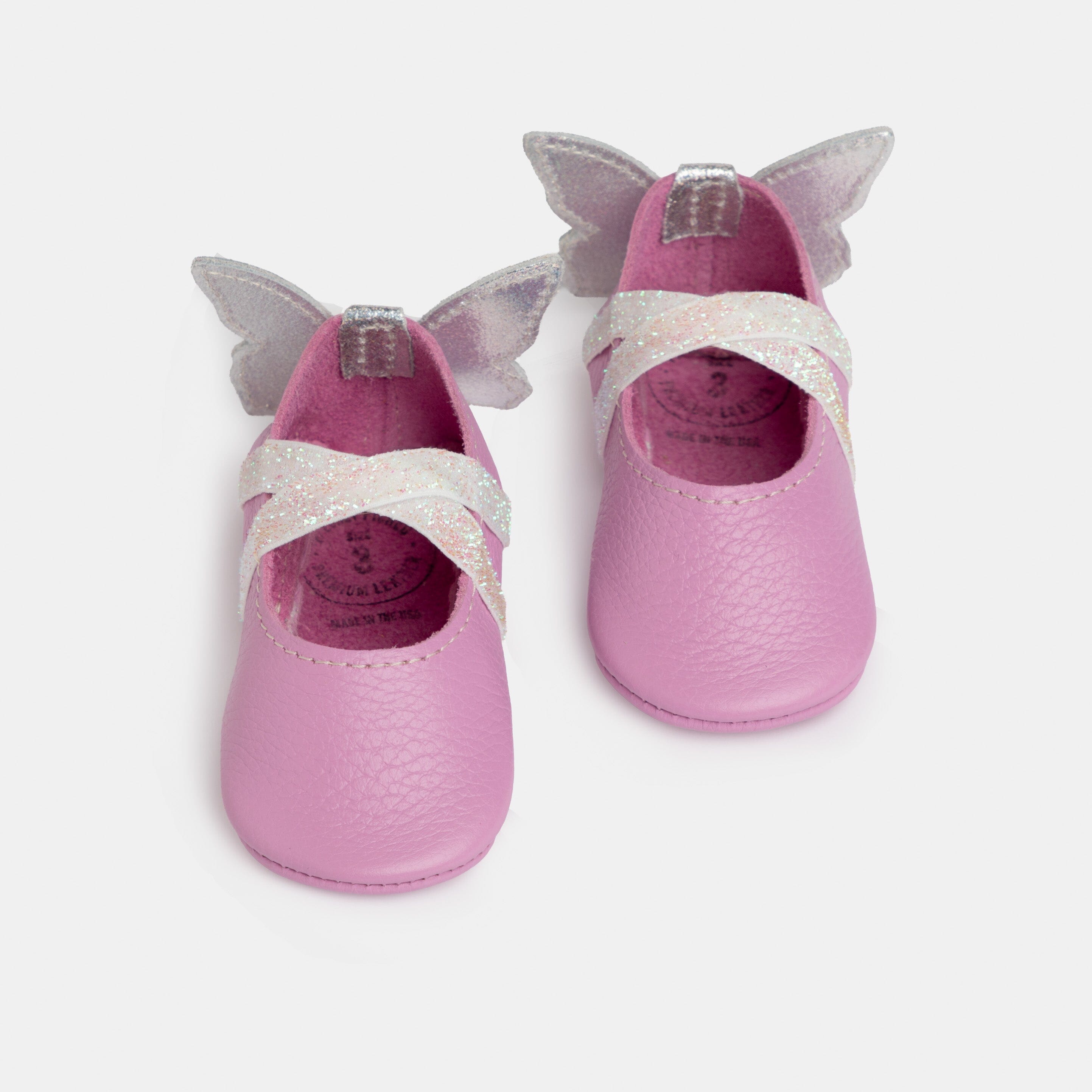 Freshly Picked Orchid Flutterby Ballet Slipper Baby Shoe