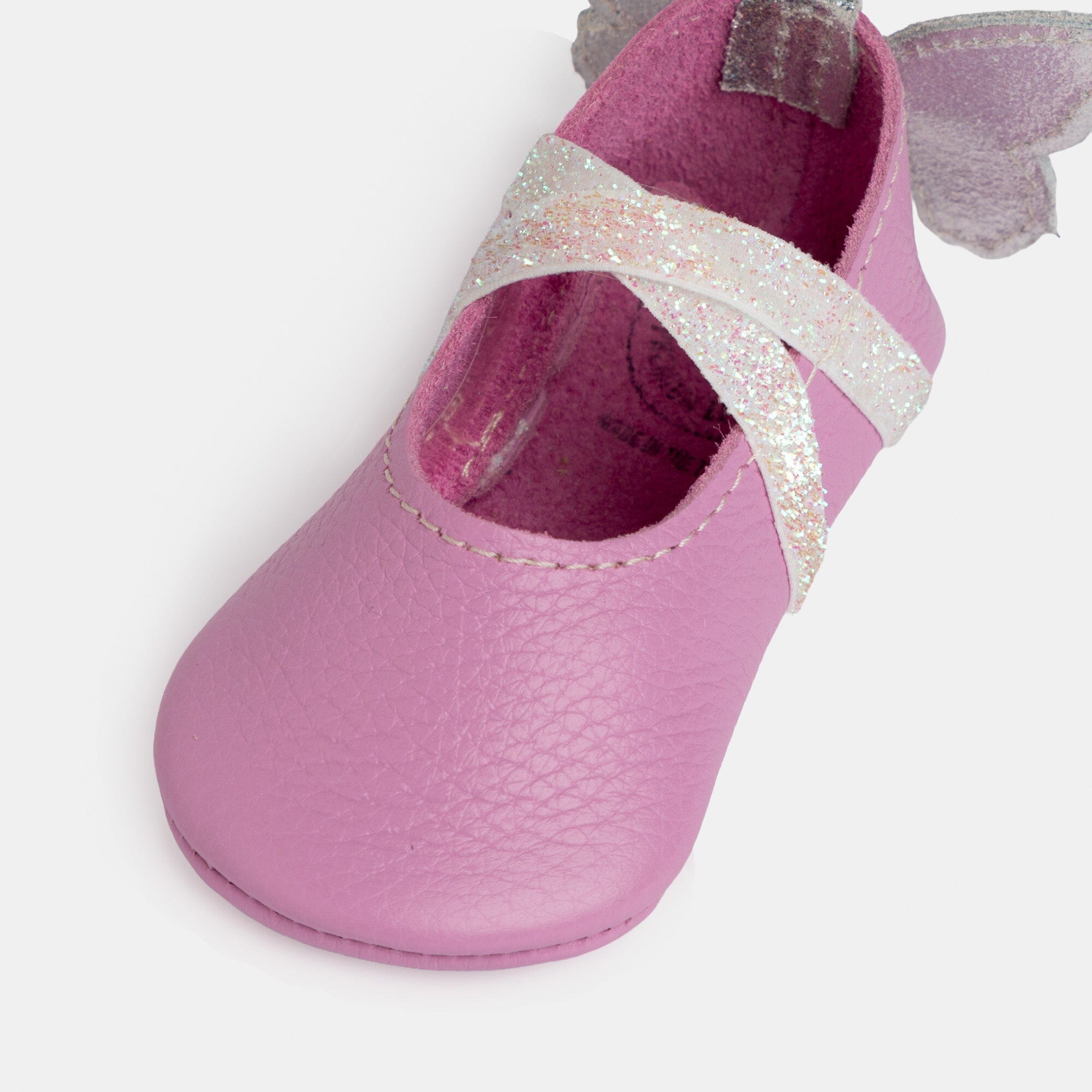 Freshly Picked Orchid Flutterby Ballet Slipper Baby Shoe