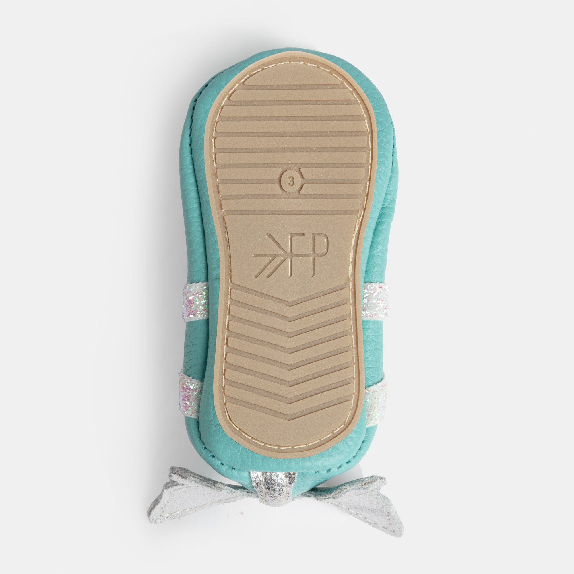 Freshly Picked Turquoise Flutterby Ballet Slipper Baby Shoe