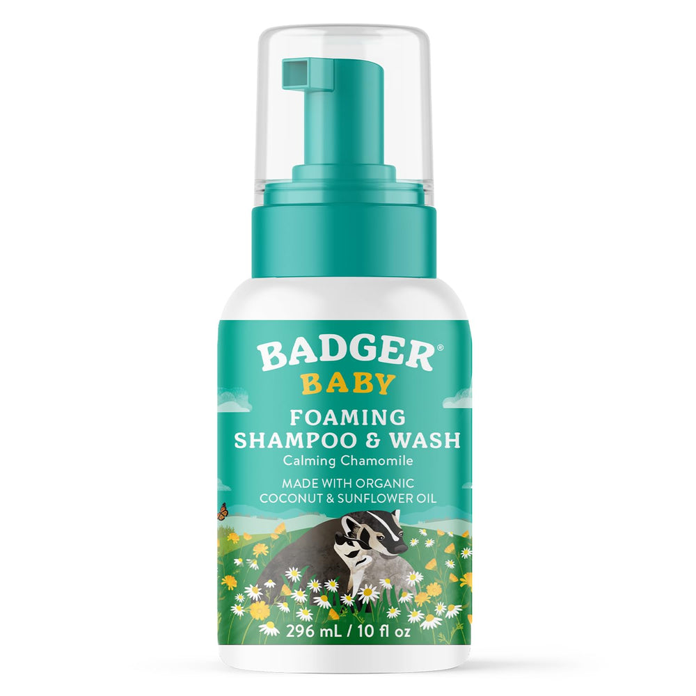 A bottle of badger baby wash