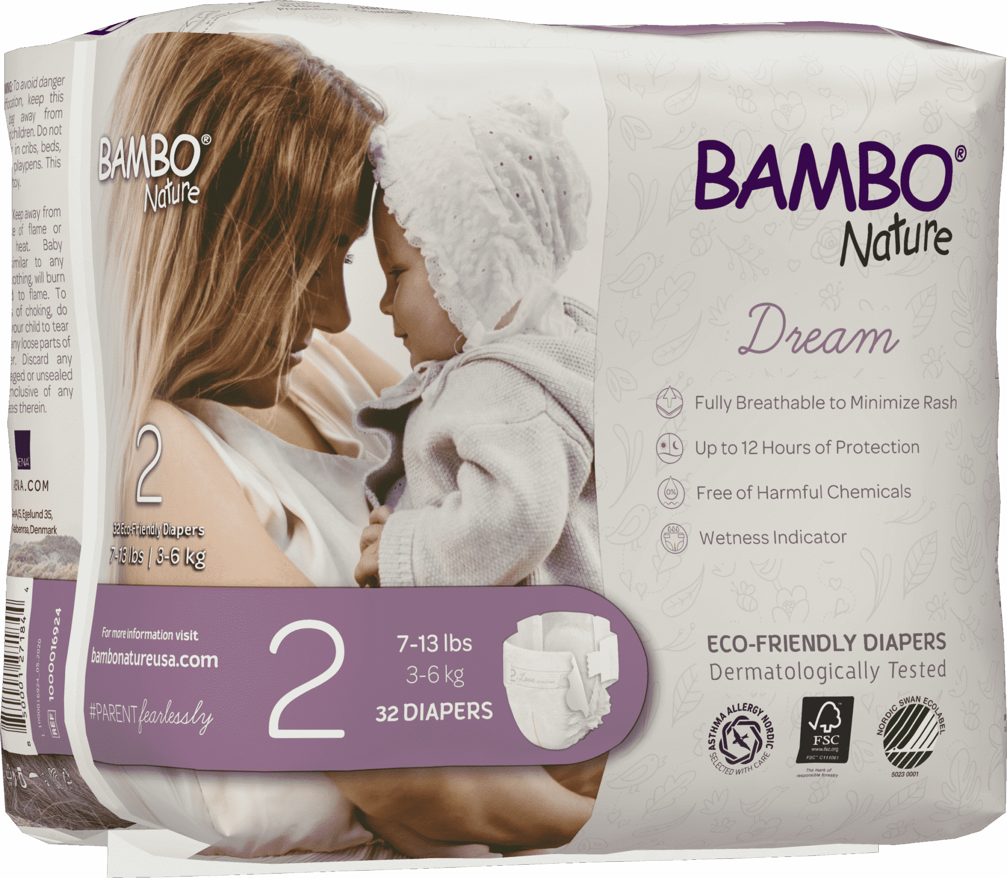 BAMBO Nature Dream サイズ3 テープタイプ 3パック Bambo Nature Dream Diapers - Disposable - Gimme the Good Stuff