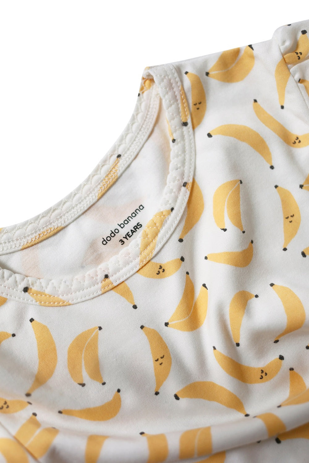 Dodo Banana Banana Print Organic Pima Cotton Dodo Dress