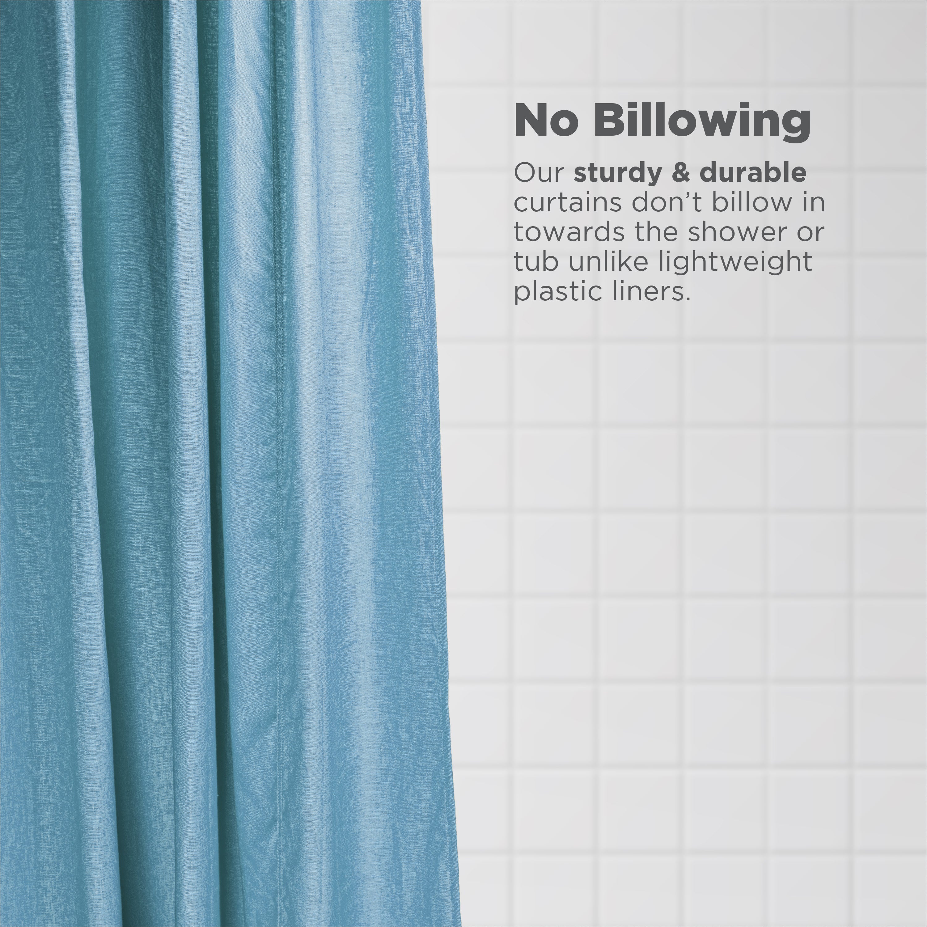 Bean Products Linen Shower Curtain – Bath, Tub + Stall Sizes