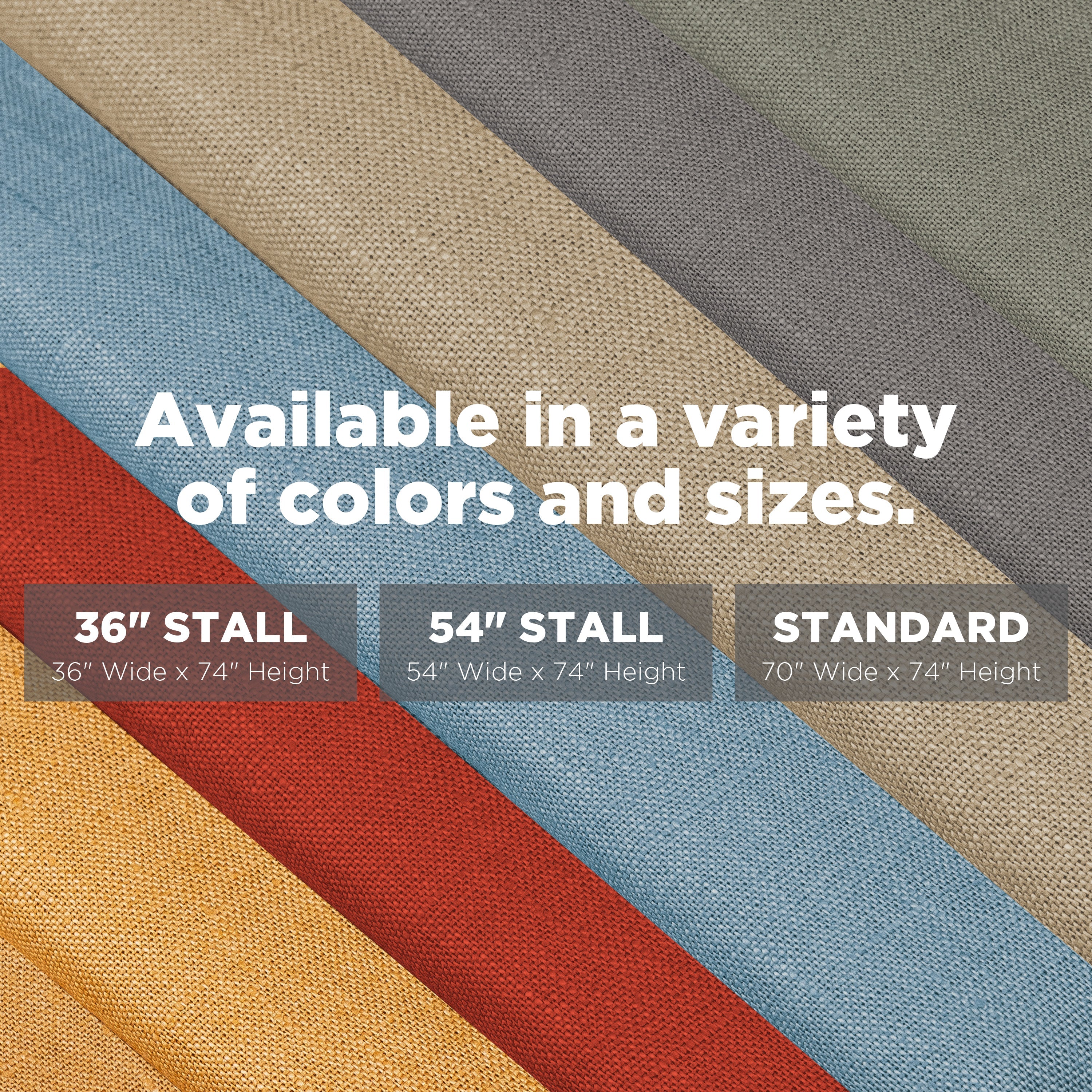 Bean Products Linen Shower Curtain – Bath, Tub + Stall Sizes