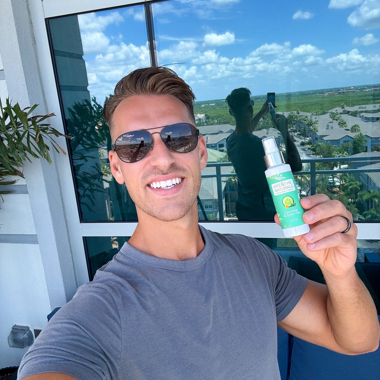 Breathe Naturals Deodorant Cucumber & Green Tea Spray Deodorant - 2 Pack