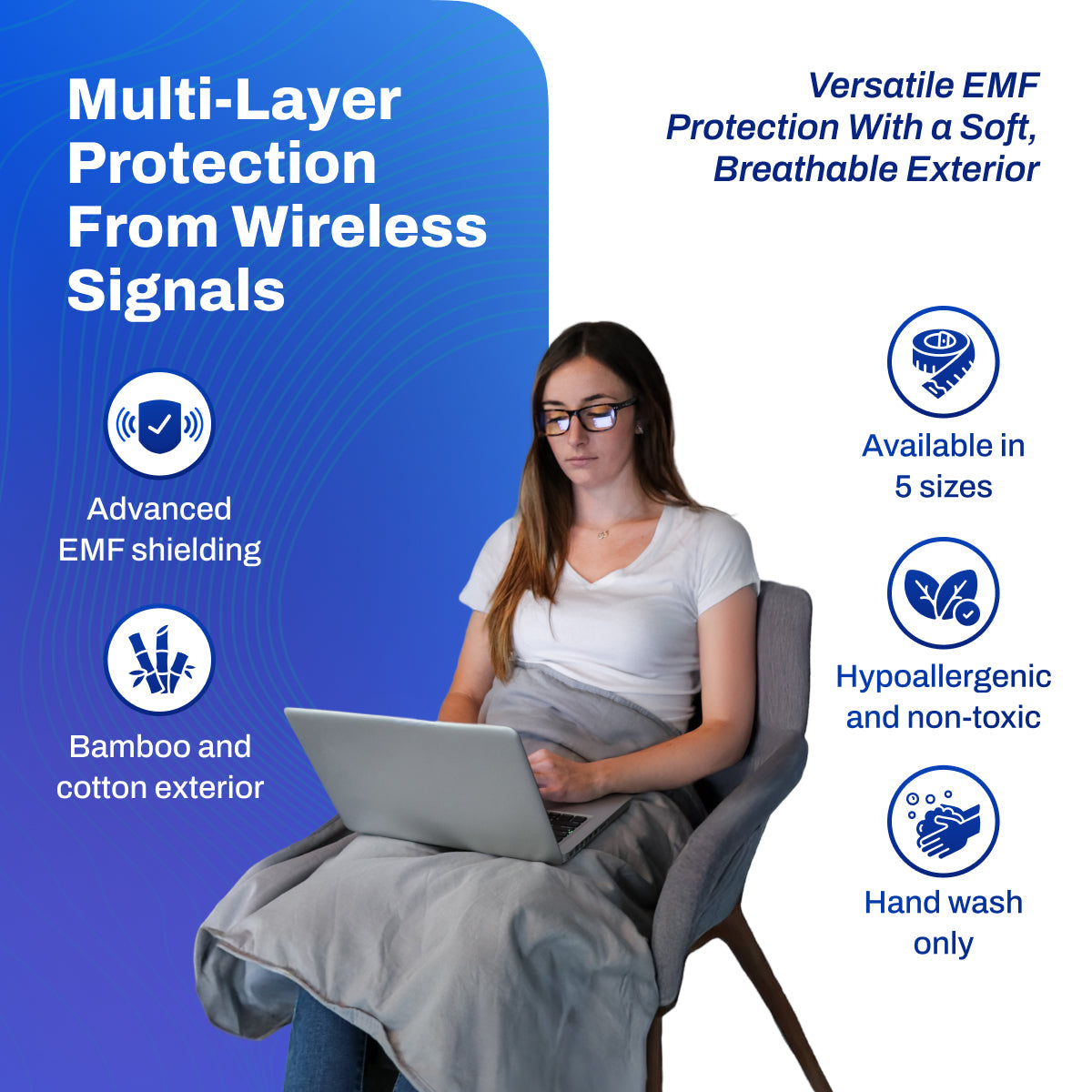 DefenderShield EMF Protection Anti-Radiation Blanket