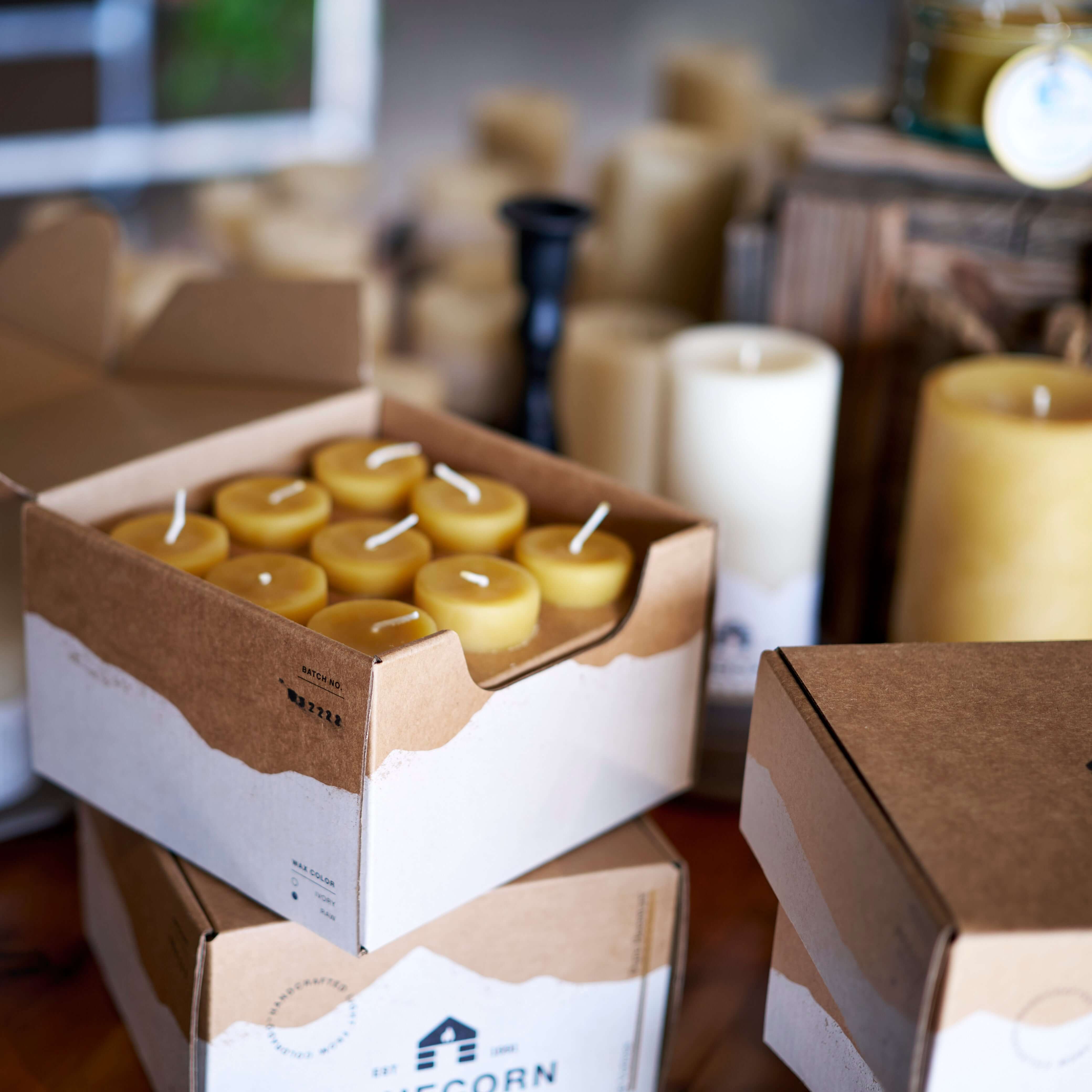 Bluecorn Candles Pure Beeswax Collection
