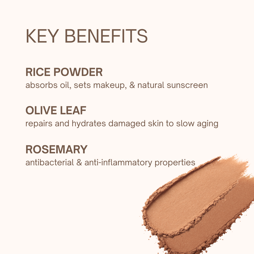 Taylor Made Organics Organic Pressed Mineral Bronzer – Soft-Matte, Buildable Color