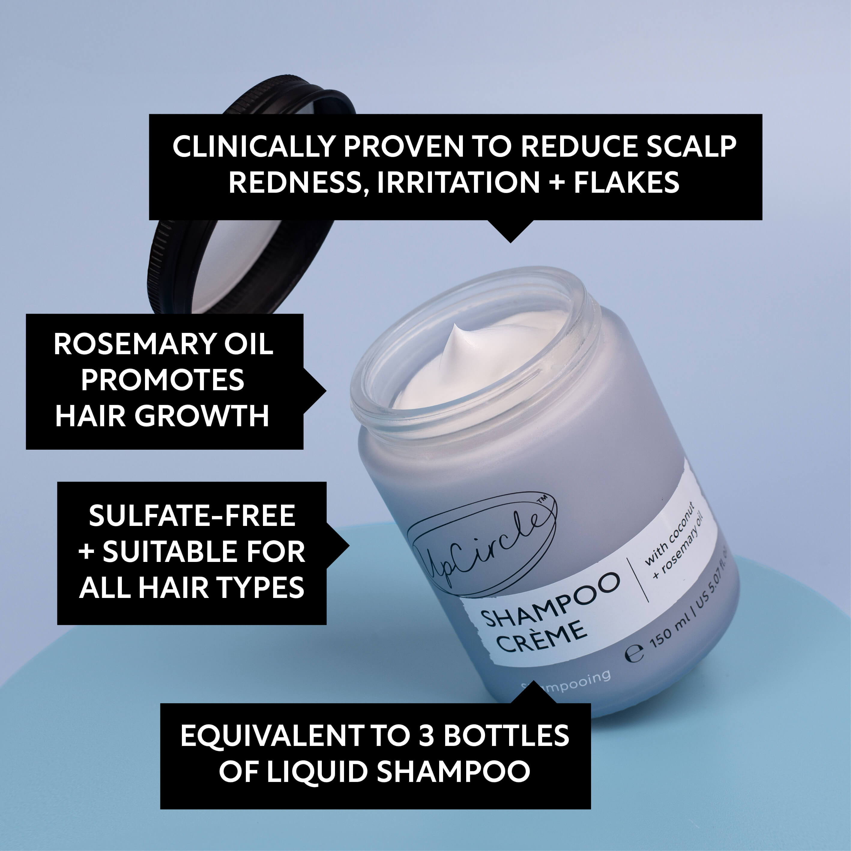 UpCircle Shampoo Crème with Pink Berry Extract - Jumbo - Gimme the