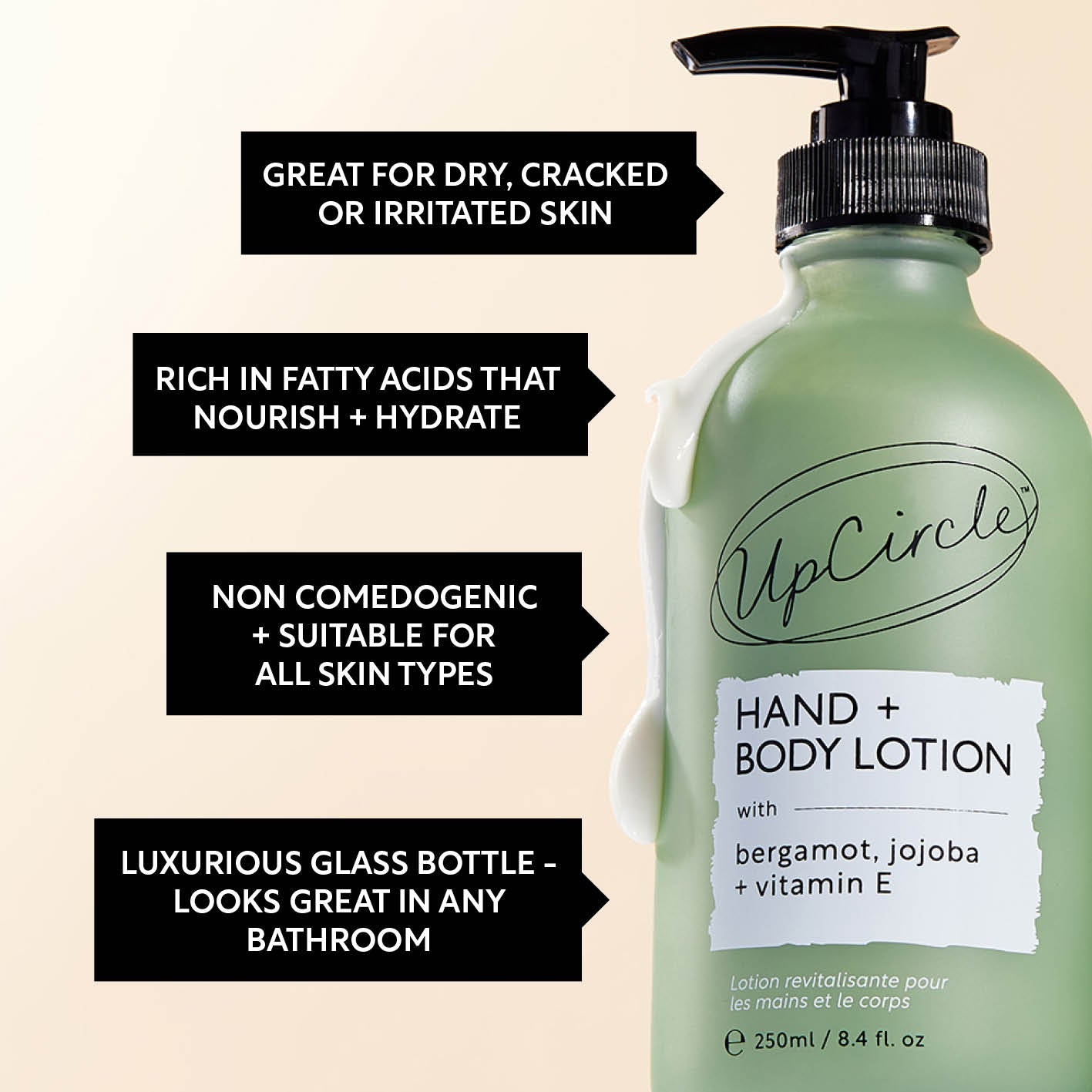 UpCircle Hand + Body Lotion with Bergamot Water