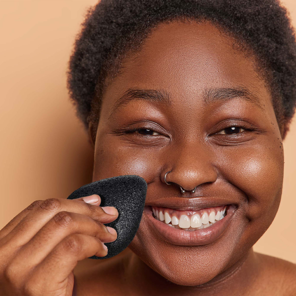 Pursonic Natural Bamboo Charcoal Konjac Sponge