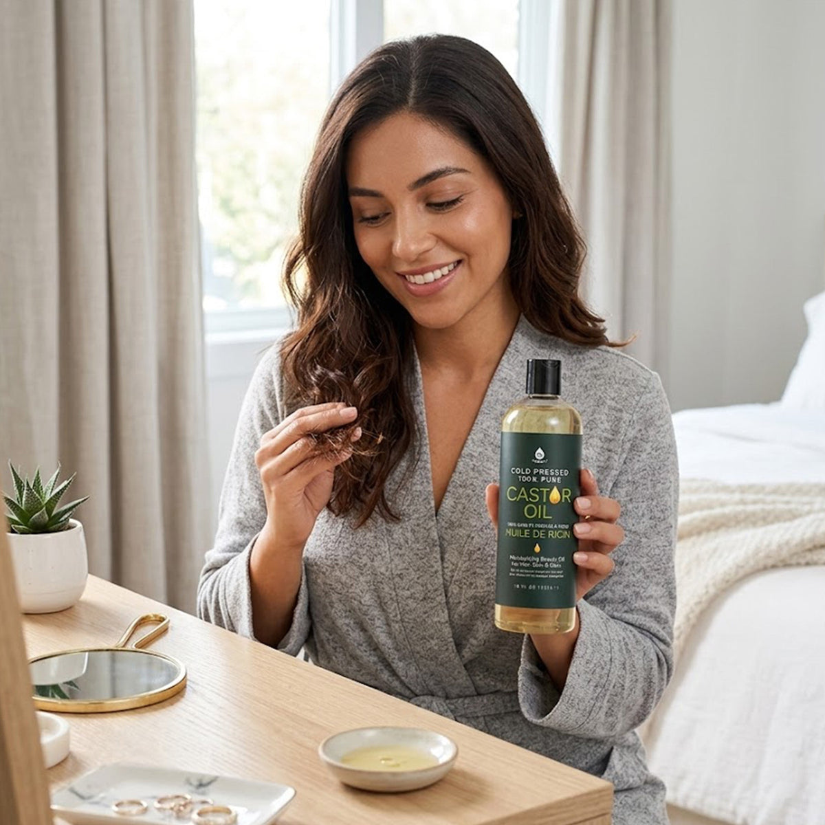 Pursonic 100% Pure Cold Pressed Castor Oil 16 Oz