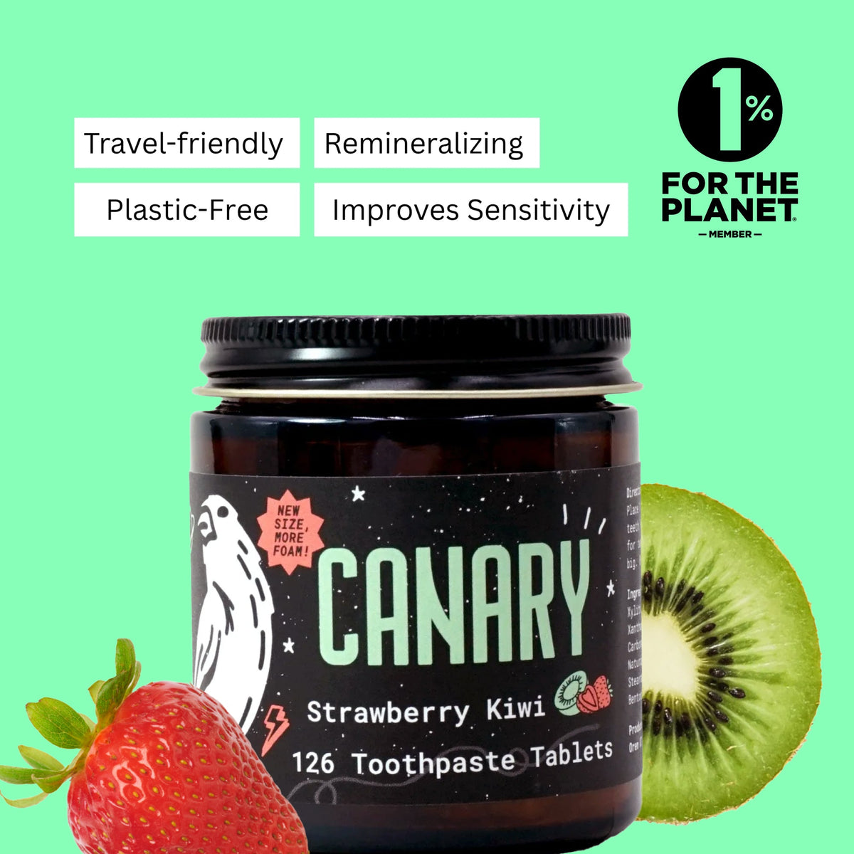Strawberry + Kiwi Toothpaste Tablets