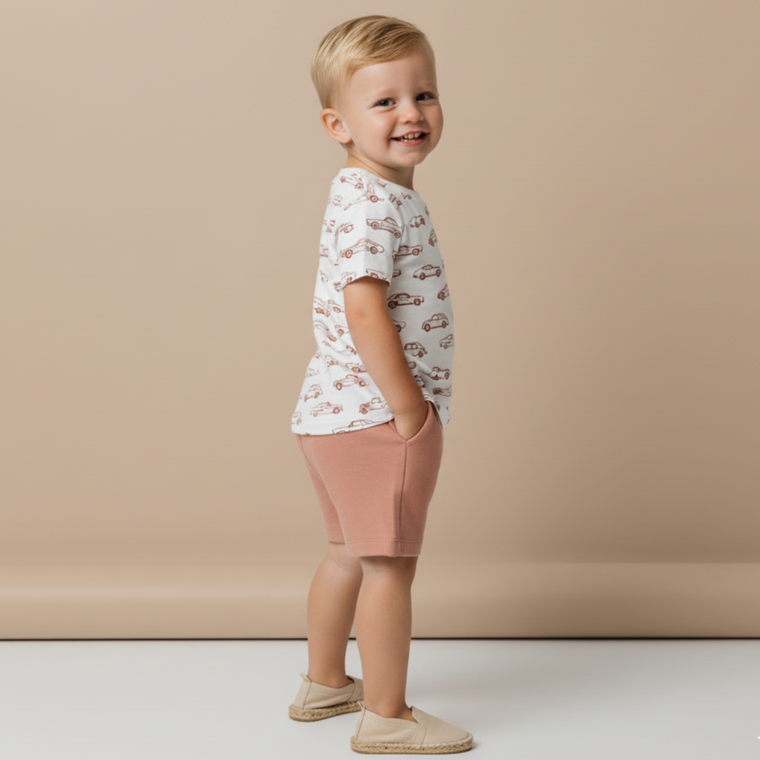 Makemake Organics -  Organic Tee & Shorts Set - Cars