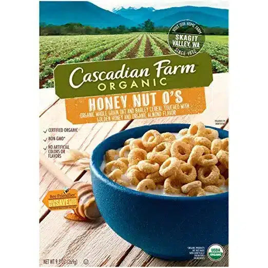 Cascadian Farm Cocoa Oats/Honey Nut O’s 
