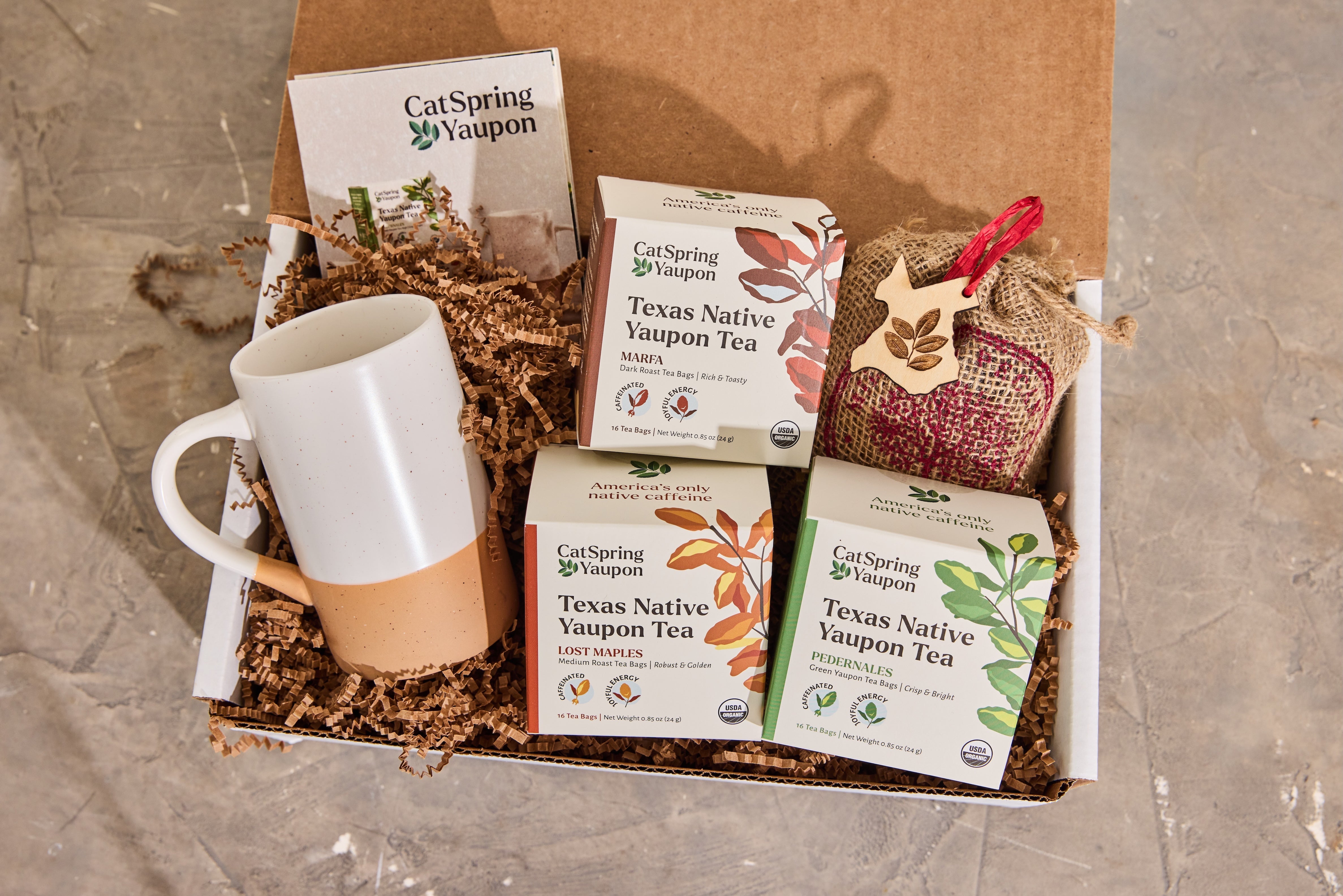 CatSpring Yaupon Gather & Sip Tea Bag Starter Kit