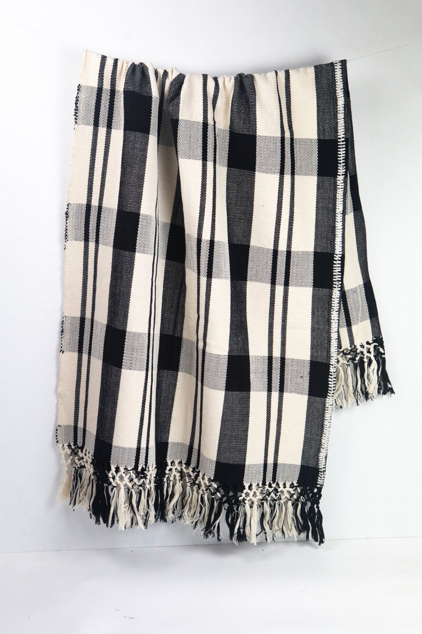 Archive New York Cecilia Striped Cotton Throw Blanket