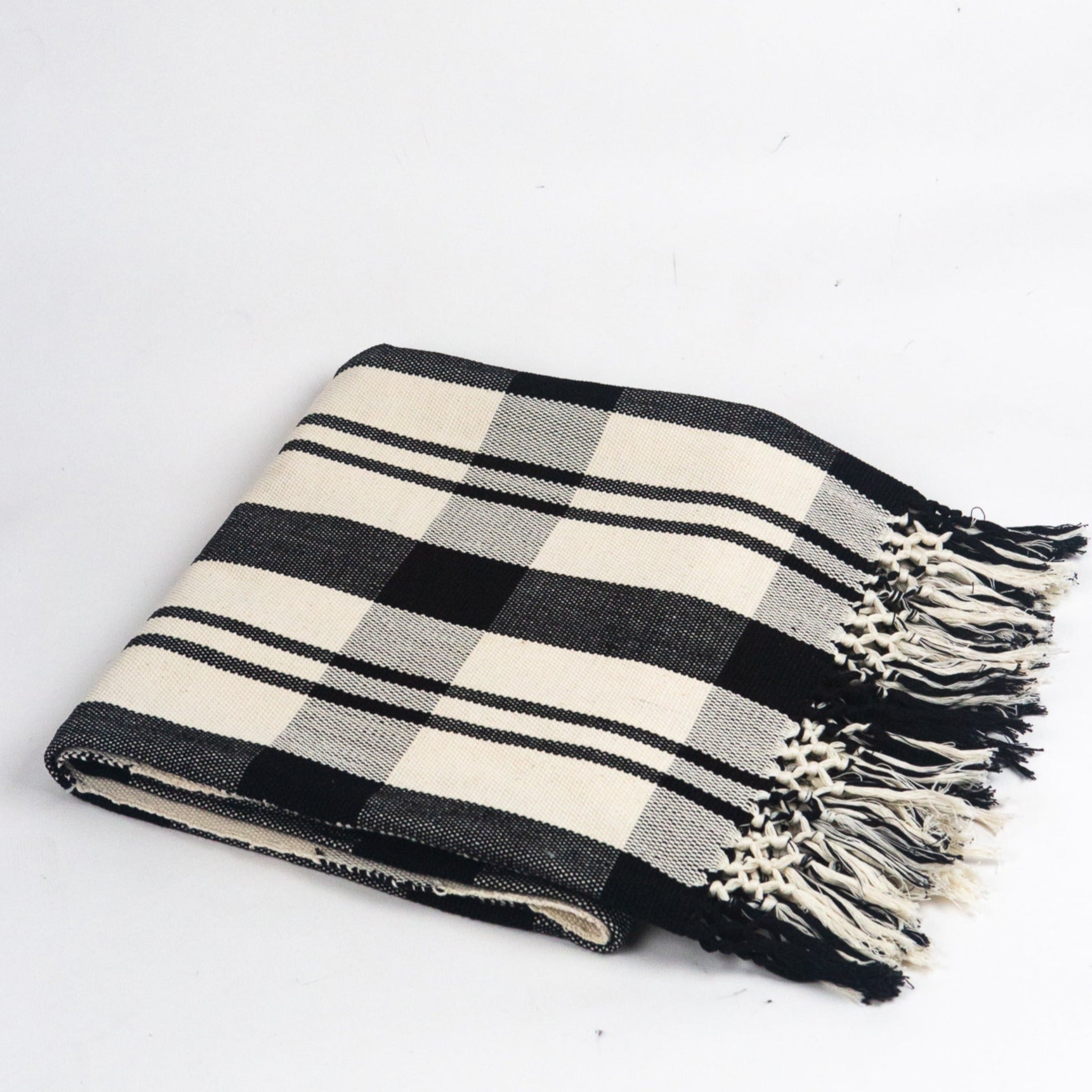 Archive New York Cecilia Striped Cotton Throw Blanket