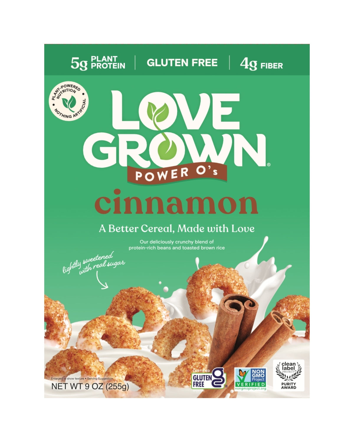 Love Grown Cinnamon Power O's Cereal