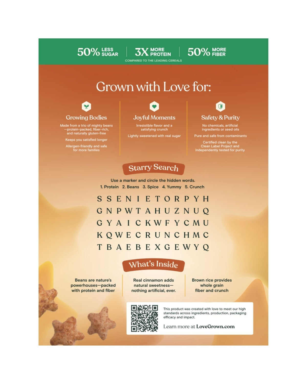 Love Grown Cinnastars Cereal