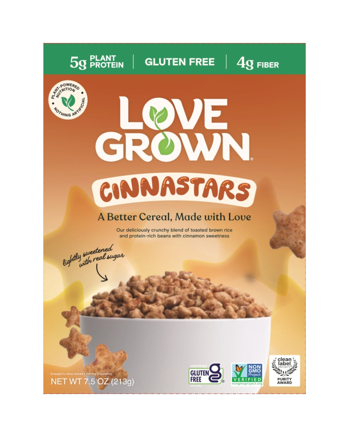 Love Grown Cinnastars Cereal