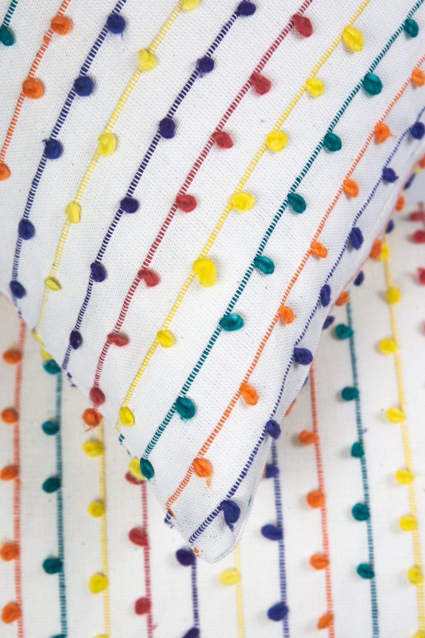 Archive New York Vintage Rainbow Nubby Pillow
