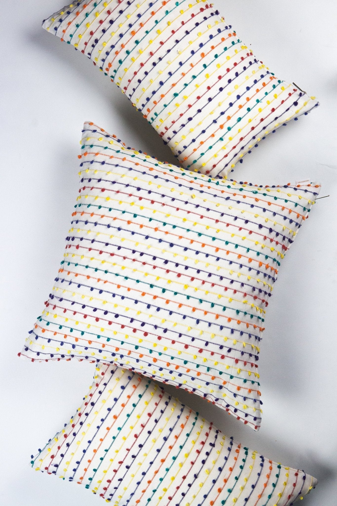 Archive New York Vintage Rainbow Nubby Pillow