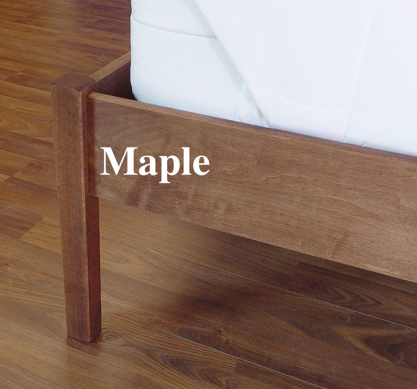 Clean Sleep Simple Non-Toxic Bed Frame Maple View