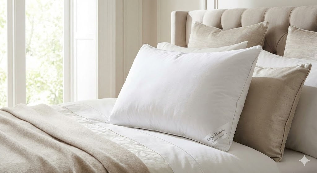 Clean Sleep by Lujo Home | Premium German Batiste White Goose Down Pillow