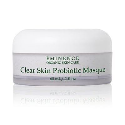 Eminence Clear Skin Probiotic Masque jar on a white background