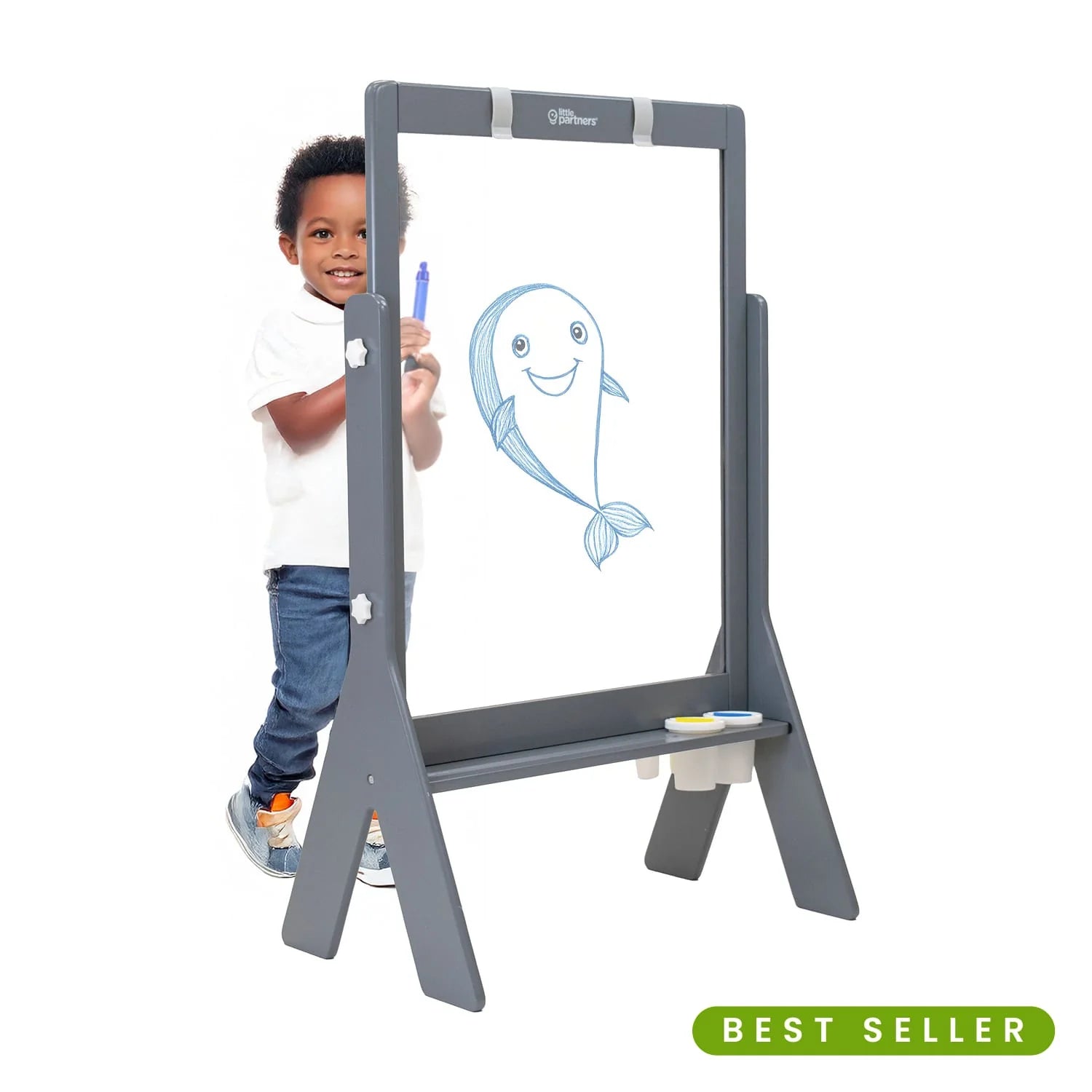 Little Partners Peek-A-Boo Adjustable Height Art Easel