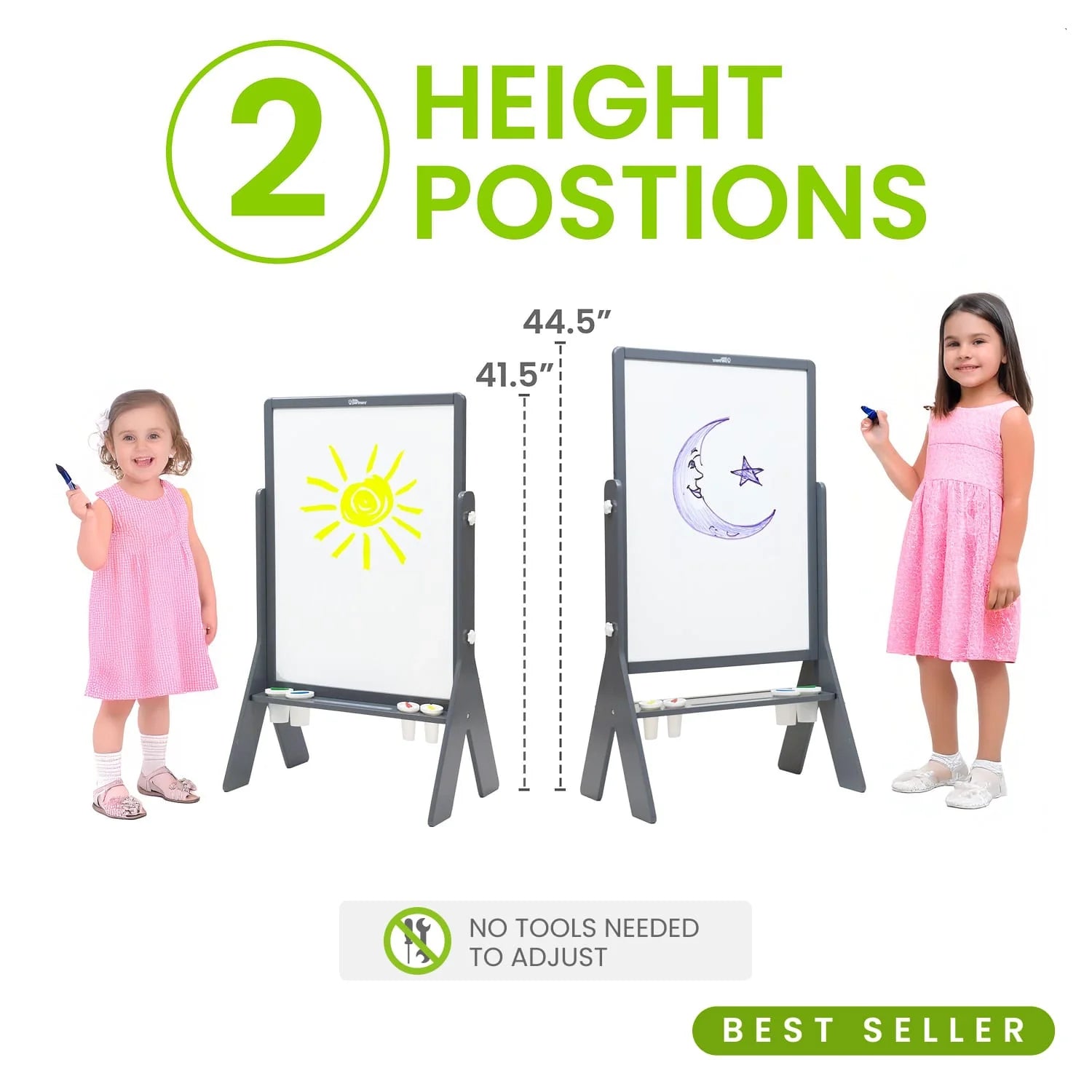 Little Partners Peek-A-Boo Adjustable Height Art Easel