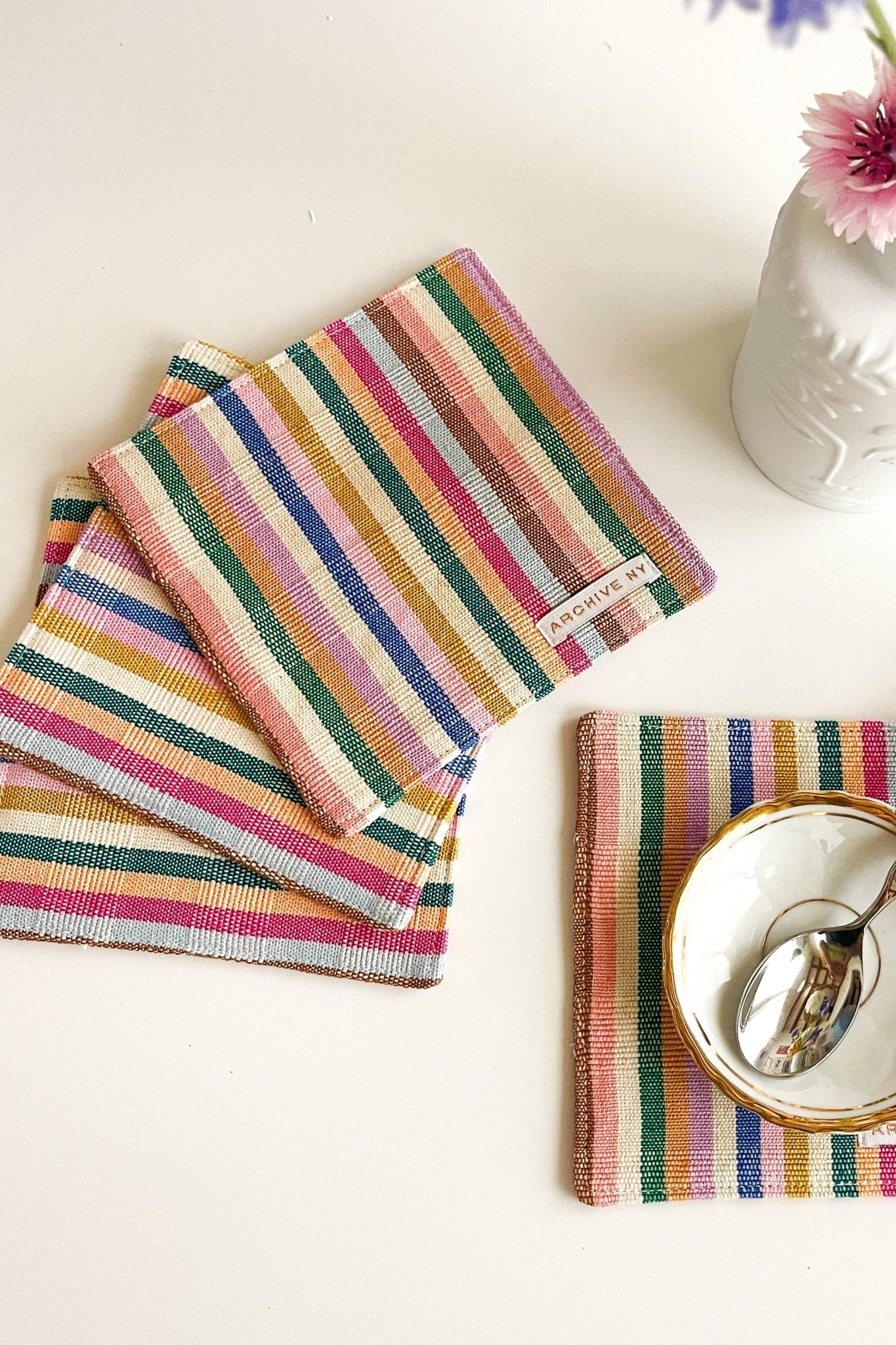 Archive New York Valentina Rainbow Coasters
