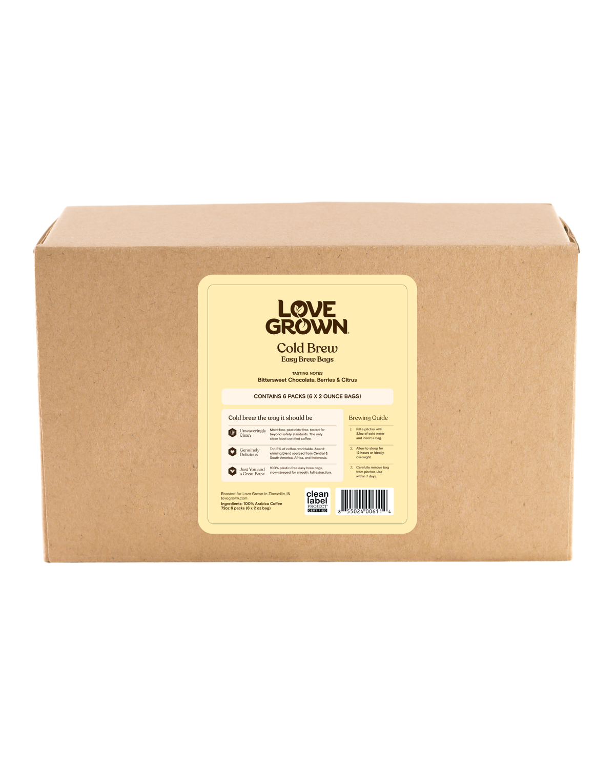 Love Grown Cold Brew Easy Brew Bags
