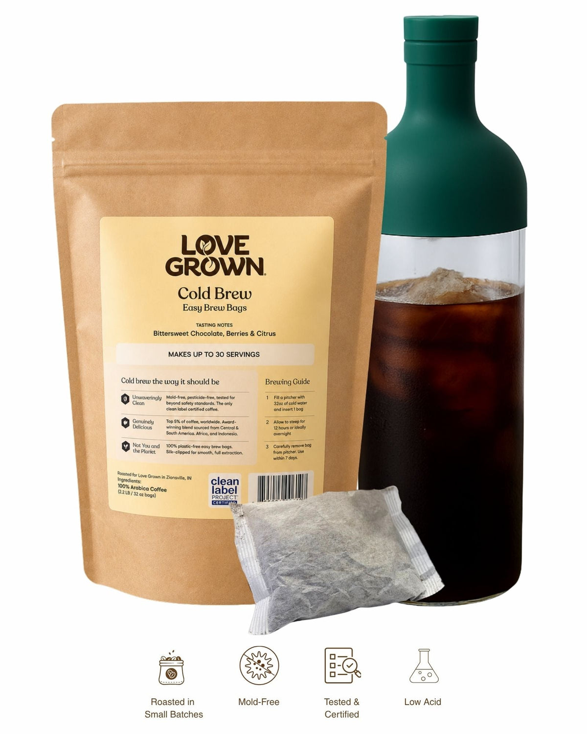 Love Grown Cold Brew Easy Brew Bags