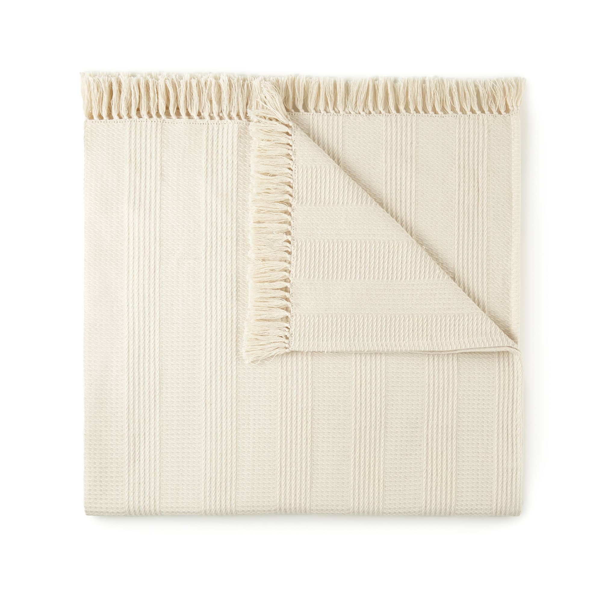 Whisper Organics Organic Cotton Throw with Tassels