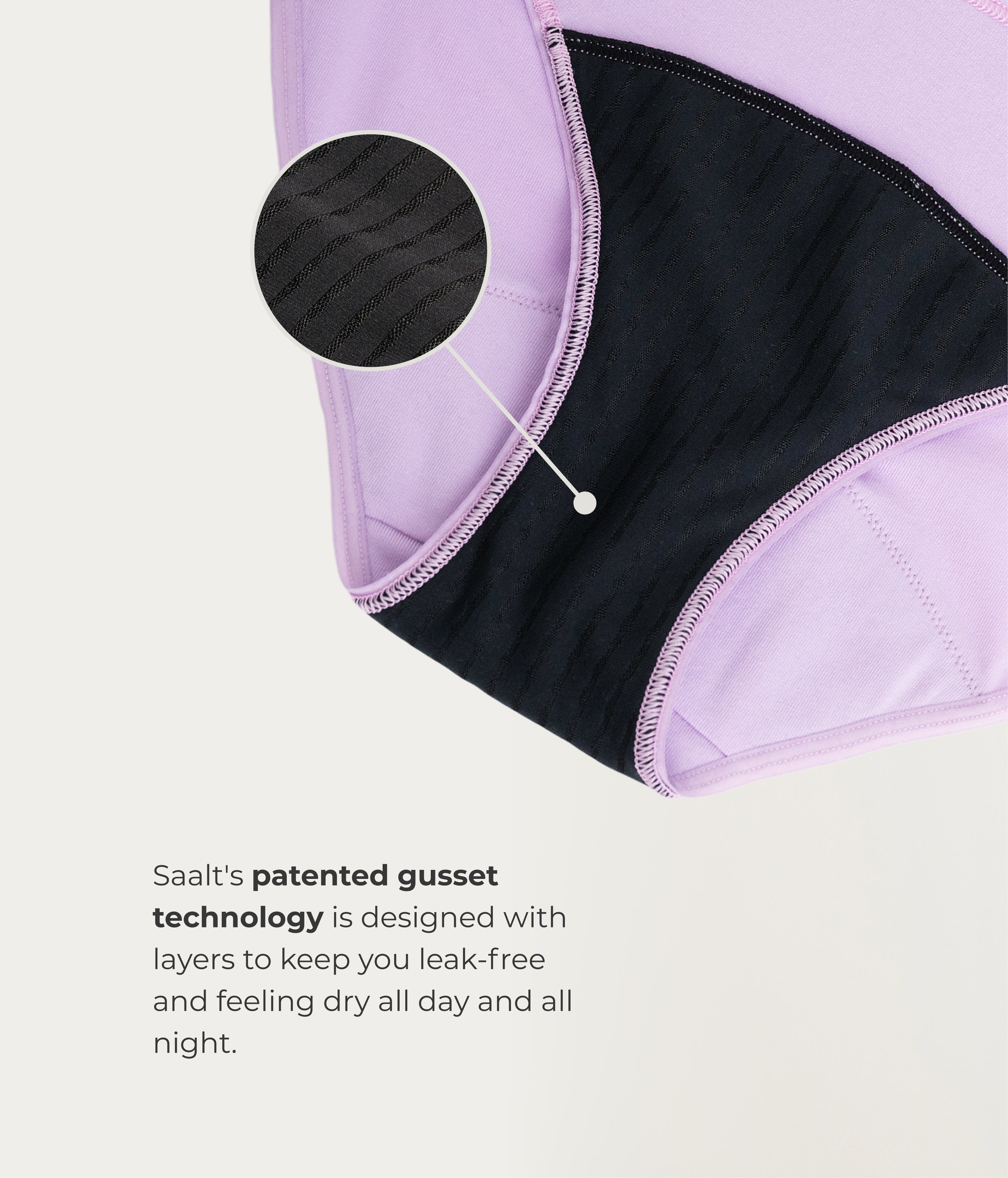 Saalt Leakproof Cotton Bikini