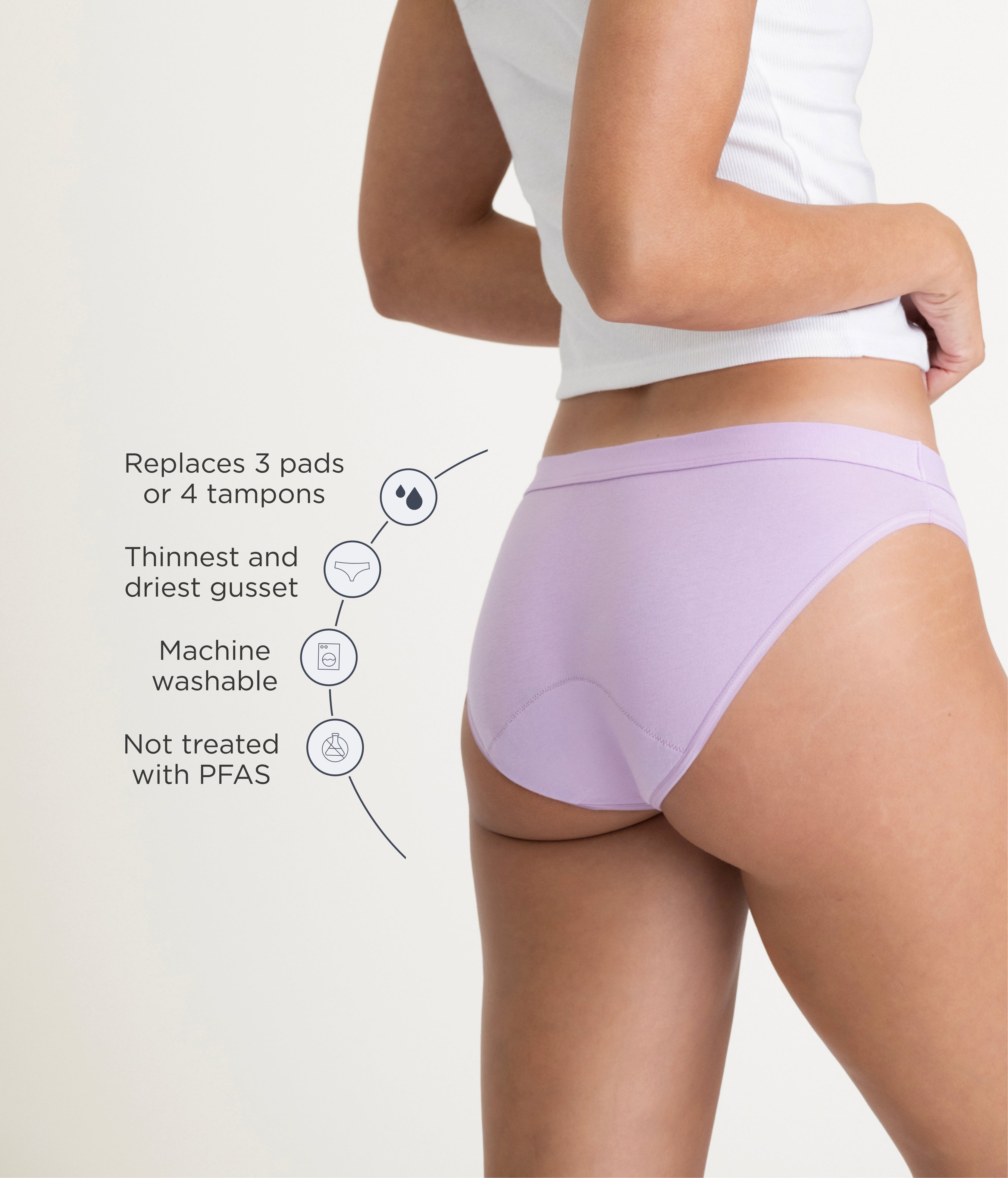 Saalt Leakproof Cotton Bikini