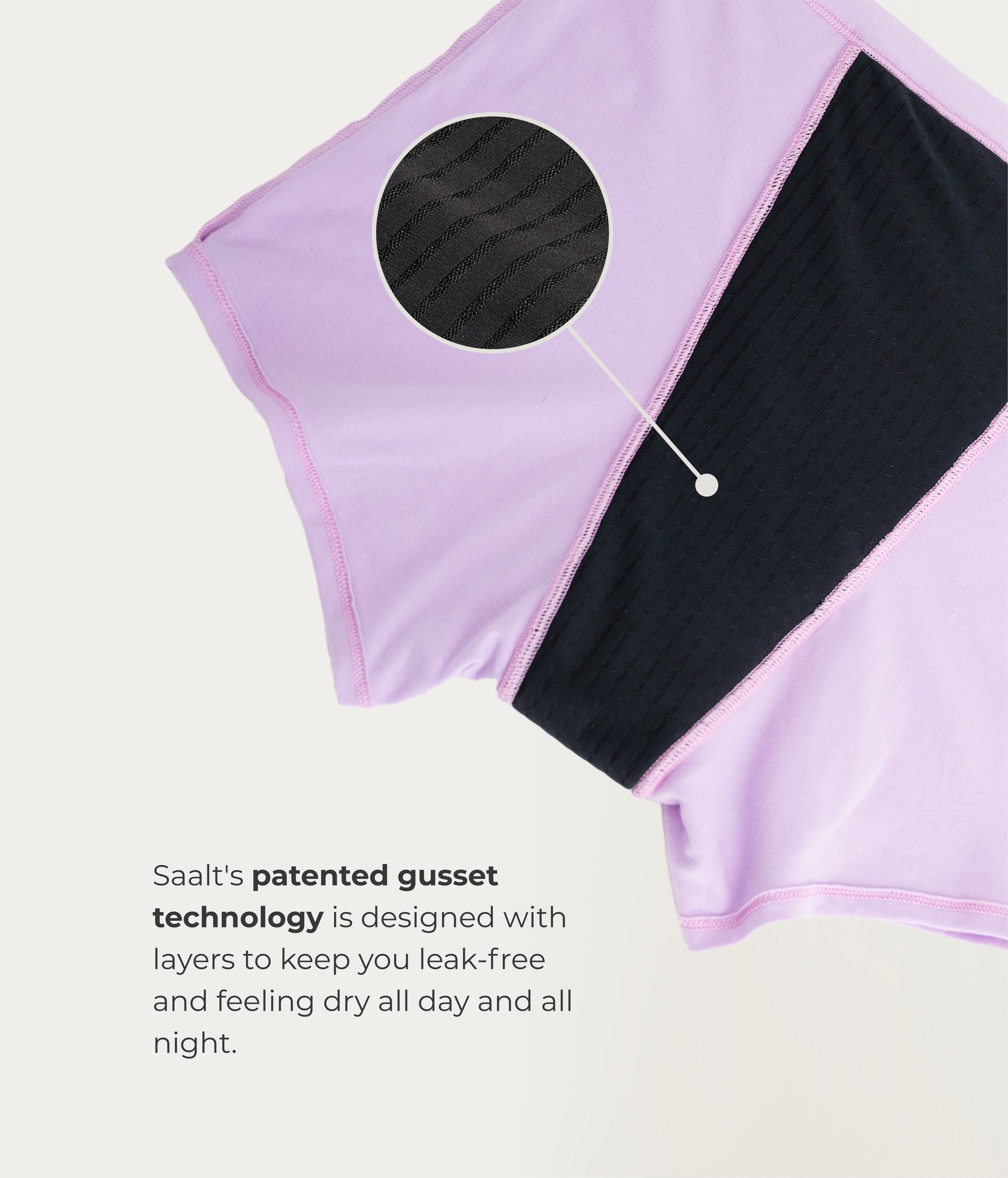 Saalt Leakproof Cotton Sleep Short