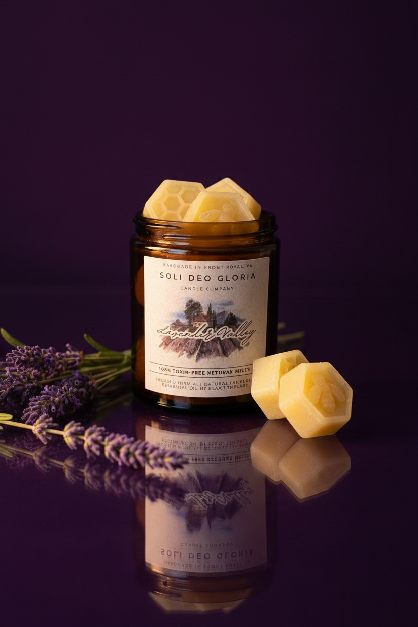 Soli Deo Gloria Candle Company Beeswax Wax Melts | Natural Essential Oil Wax Melts