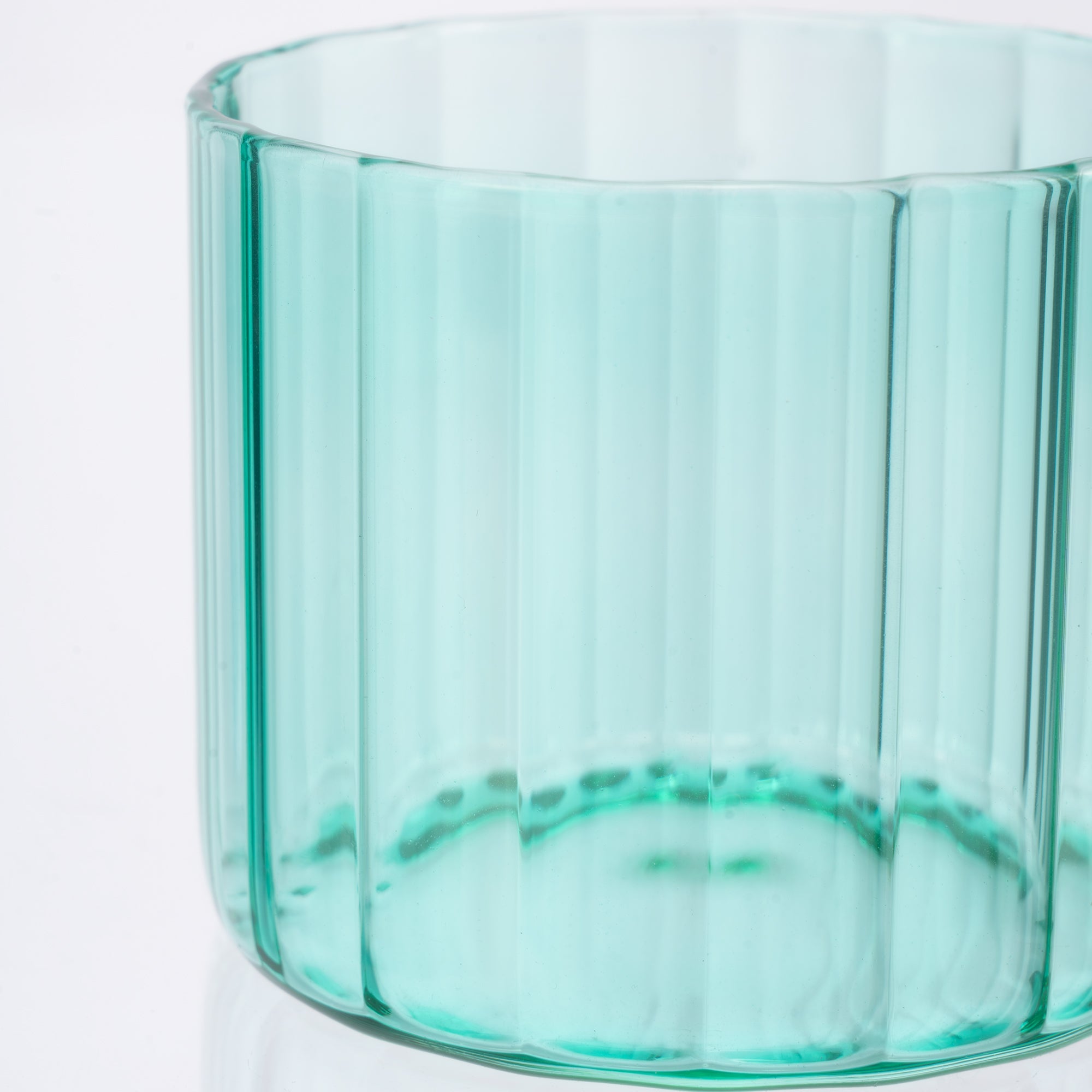 Genicook Glass Canister Set & Bamboo Lid - Diamond Blue