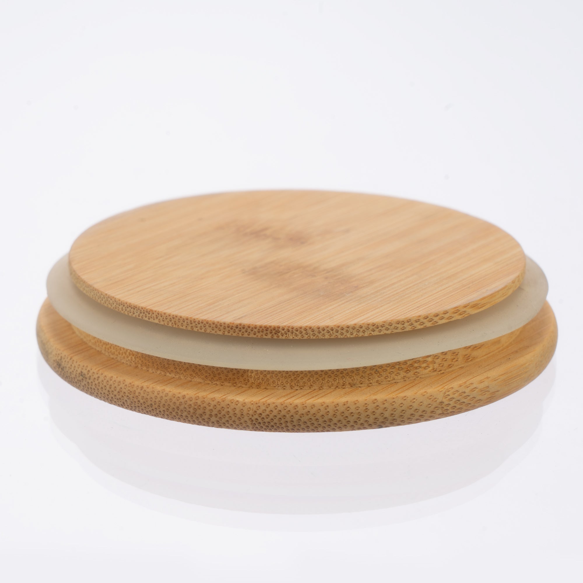 Genicook Glass Canister Set & Bamboo Lid - Diamond Blue